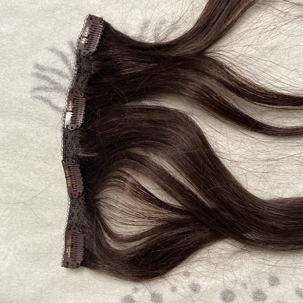 BellaMi Hair Extensions - Piccolina 120g 18” Color 2 (Chocolate Brown) - Picture 15 of 16